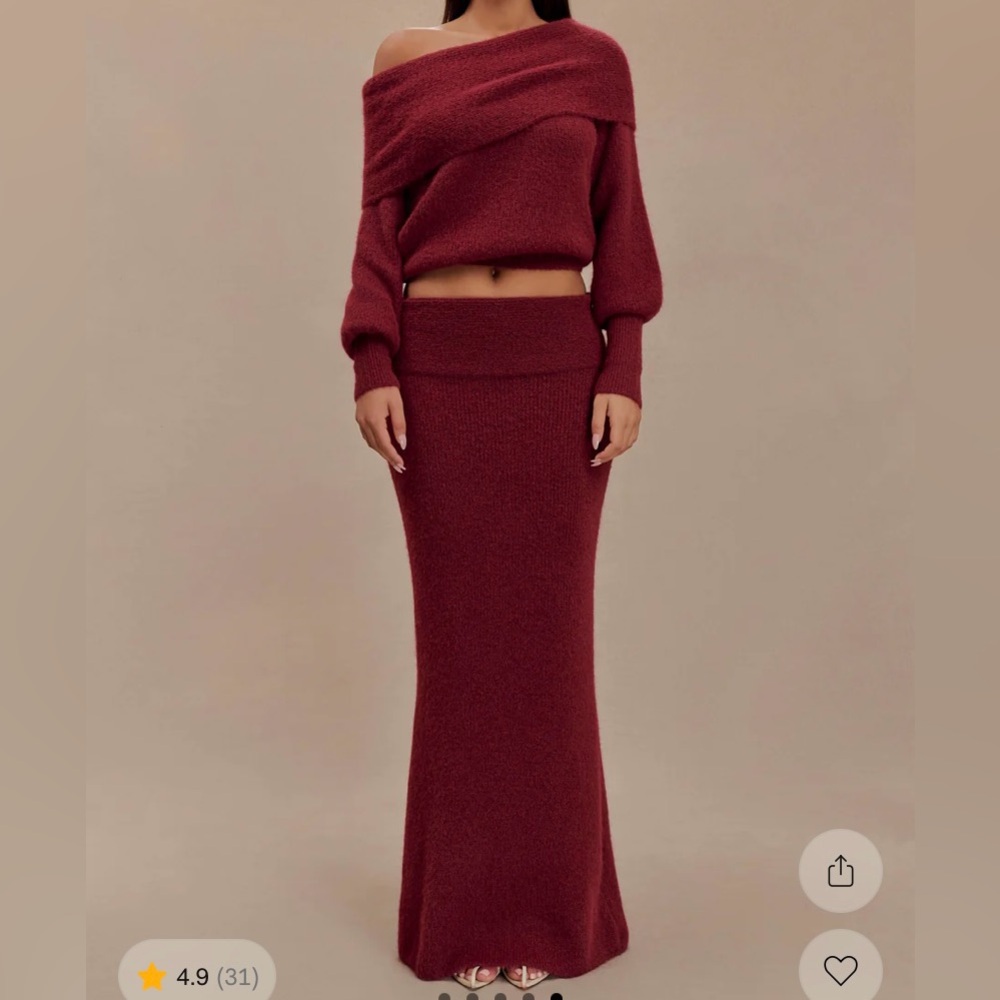 NWT MESHKI Charlotte Knit Skirt Set!